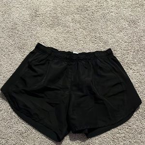 Black workout shorts